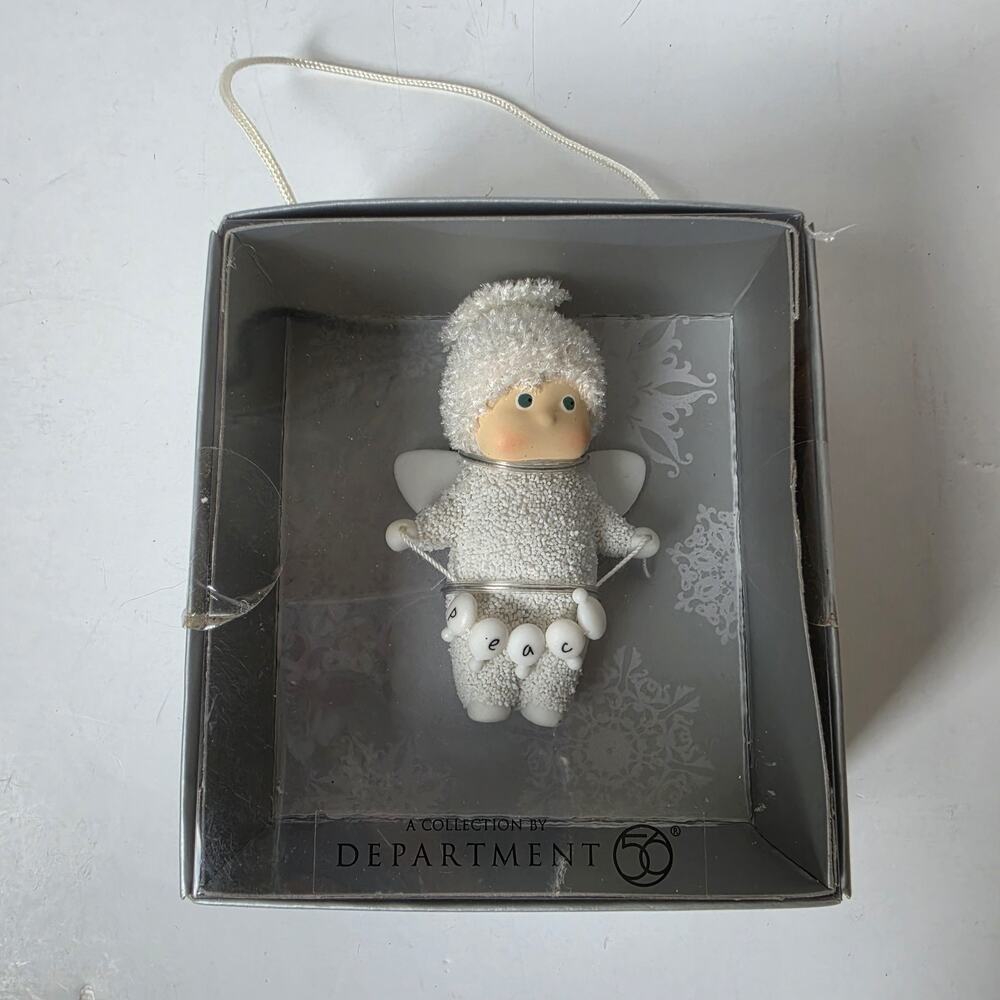 Department 56 "Peace" Angel Christmas Ornament Enesco 2010 New In Box